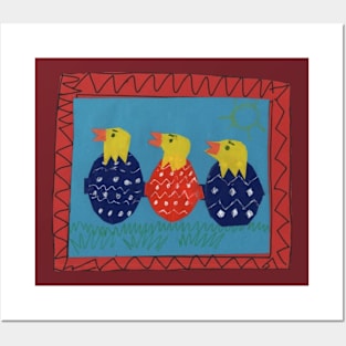 Newborn Chickens Posters and Art